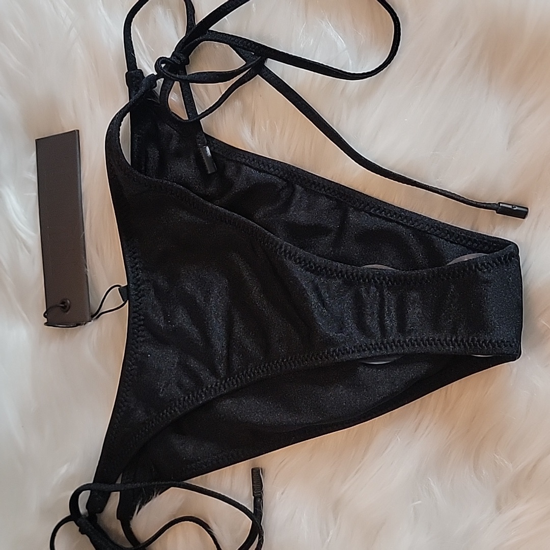 Black String Bathing Suits Bottom